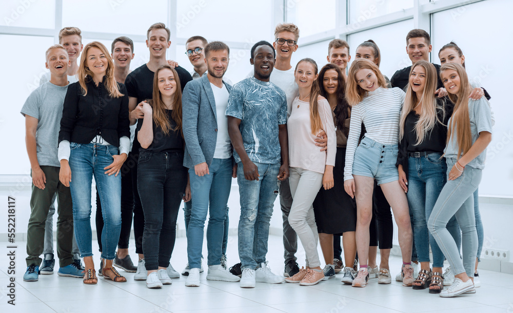 Fototapeta premium group of successful young people standing together.