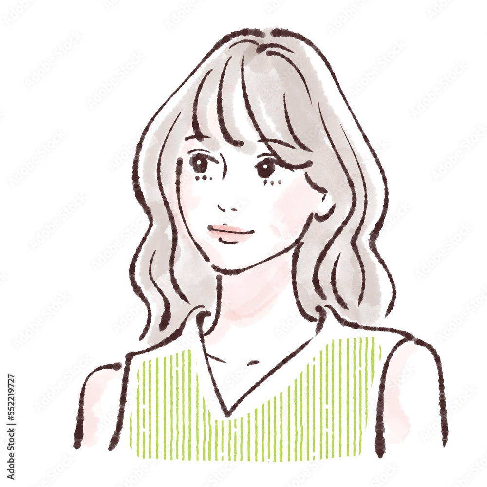 女性のイラスト素材 女性のイラスト素材