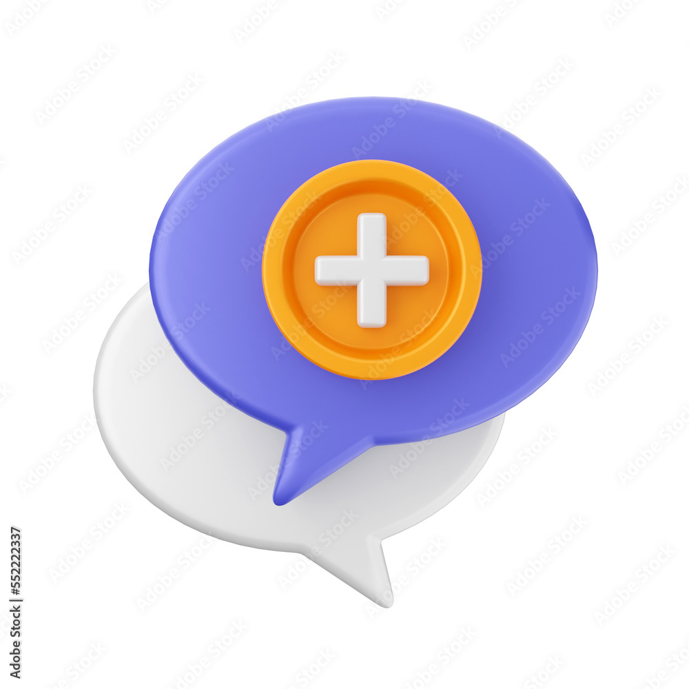 3d chat bubble icon illustration 3d chat bubble icon illustration