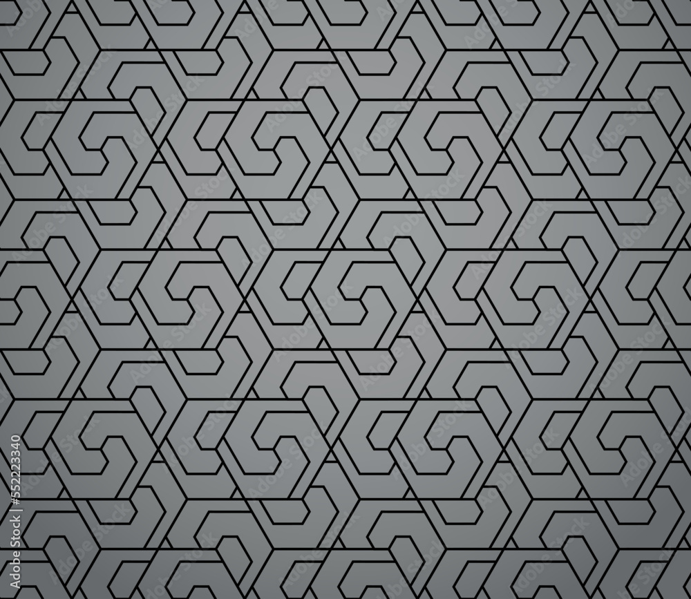 Abstract geometric pattern with stripes, lines. Seamless vector background. Black and gray ornament. Simple lattice graphic design Abstract geometric pattern with stripes, lines. Seamless vector background. Black and gray ornament. Simple lattice graphic design