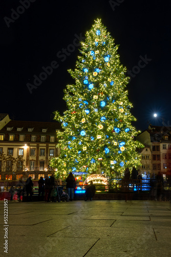 Christmas tree in Strasbourg,  France on 2022