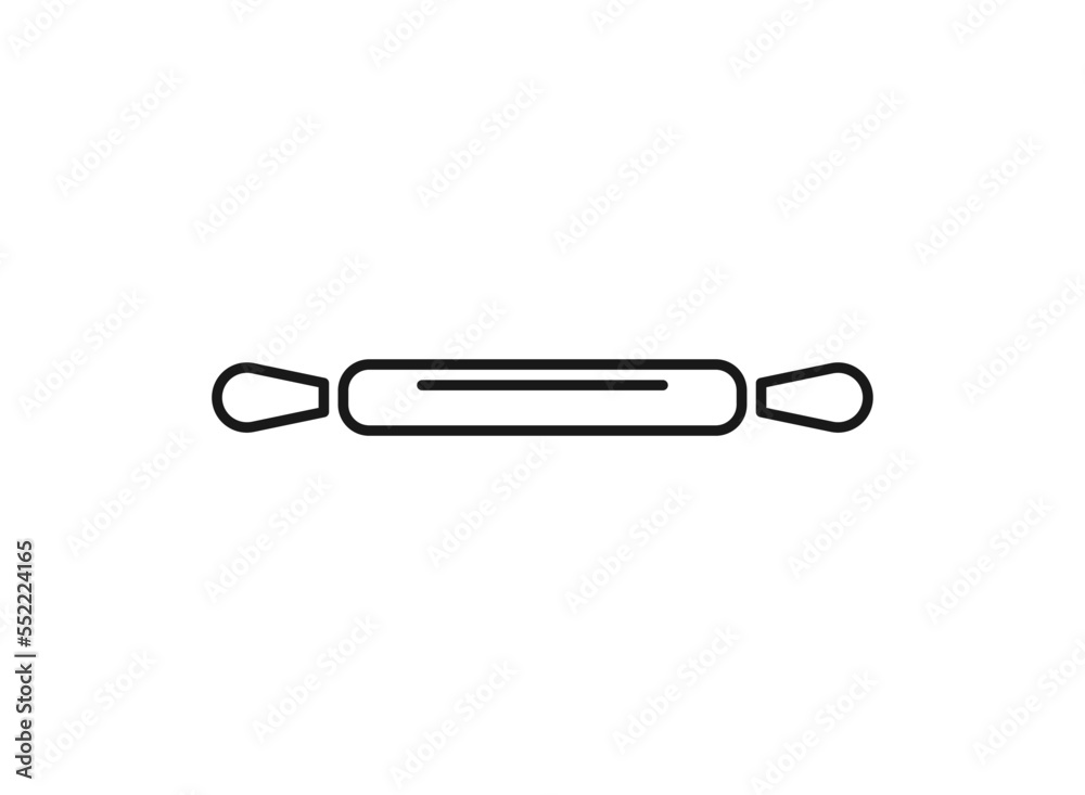 Rolling pin icon. Vector concept illustration for design. Rolling pin icon. Vector concept illustration for design.