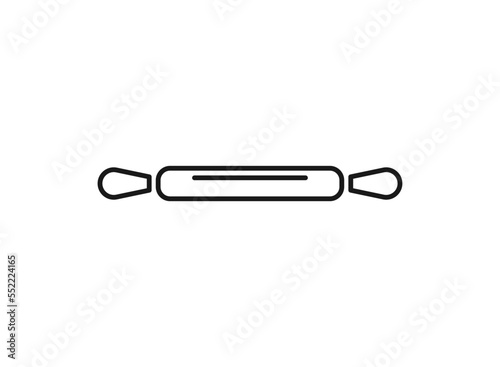 Rolling pin icon. Vector concept illustration for design.