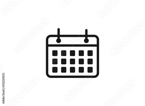 Calendar icon vector illustration template.