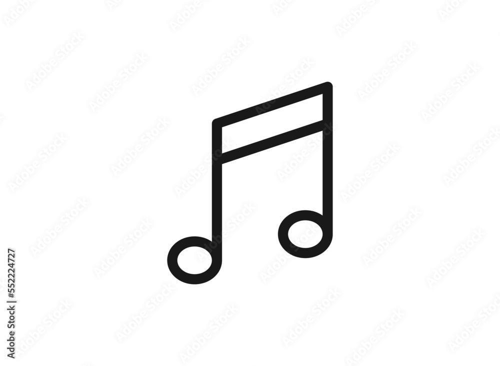 Music icon, Music icon vector, in trendy flat style isolated on white background. Music icon image. Music icon, Music icon vector, in trendy flat style isolated on white background. Music icon image.