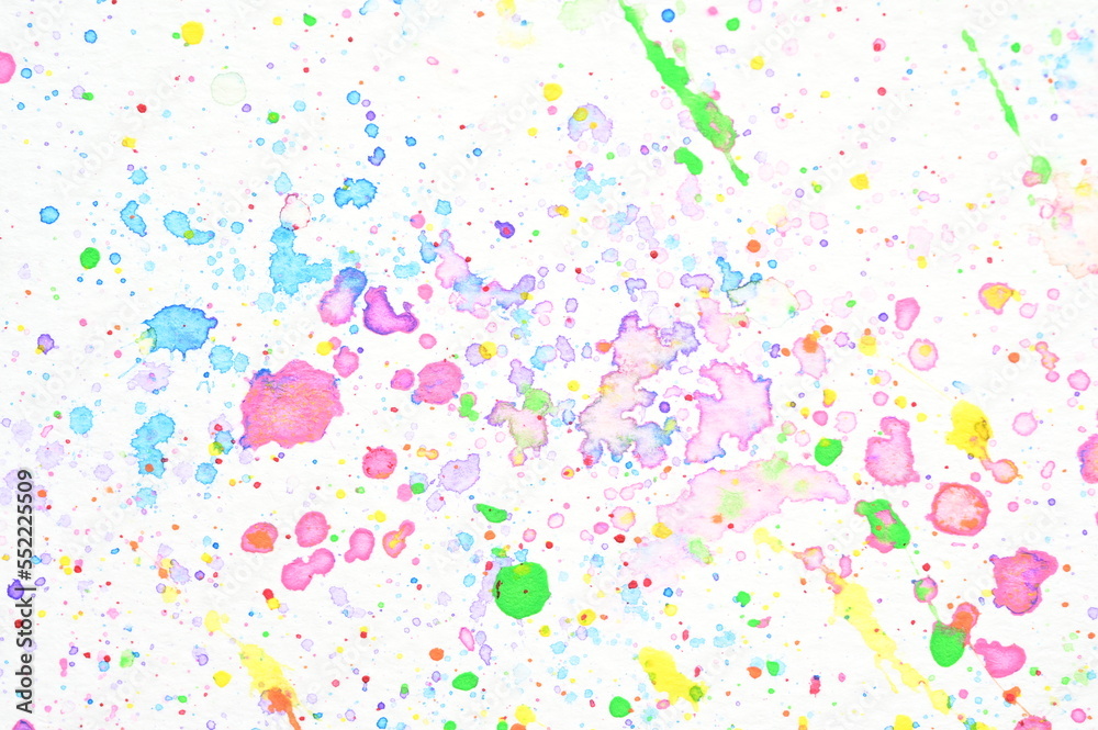 water colour splash on white paper, colorful art design water colour splash on white paper, colorful art design