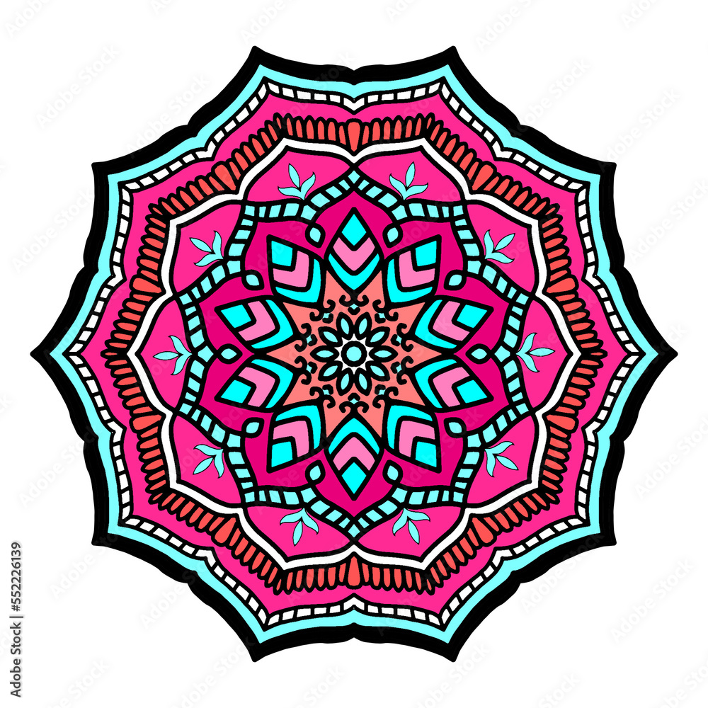 mandala background flower asian ethnic tribal