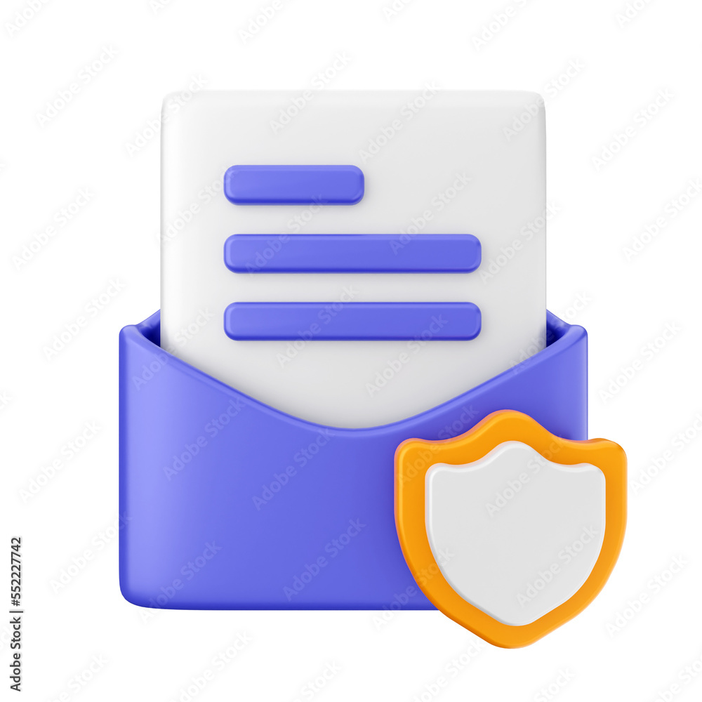 mail message email envelope icon illustration 3d render mail message email envelope icon illustration 3d render
