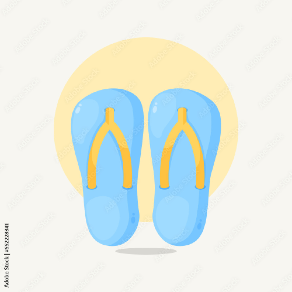 flip-flops icon cartoon style illustration flip-flops icon cartoon style illustration