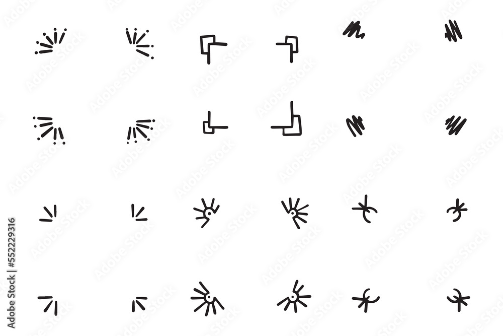 Naklejka premium black and white numbers