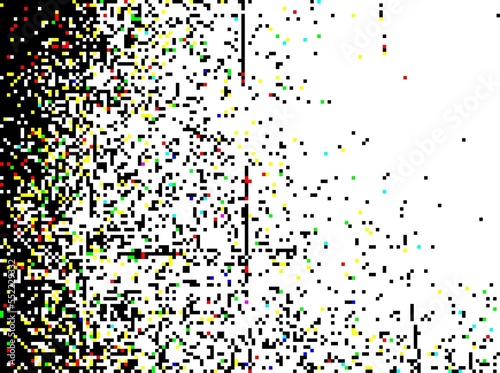 Mosaic pixel abstract multi color small squares for background.