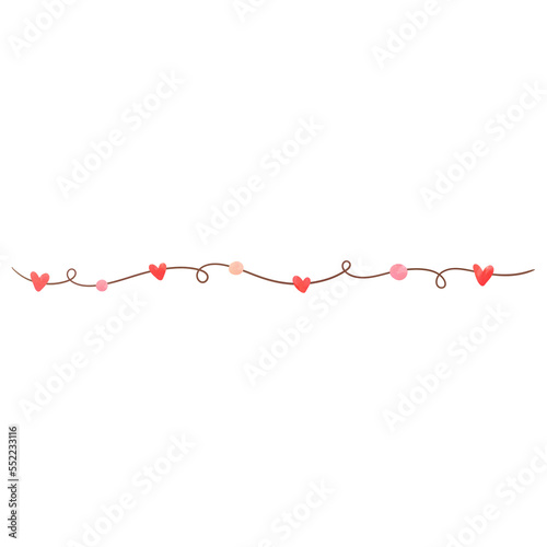 heart border line 