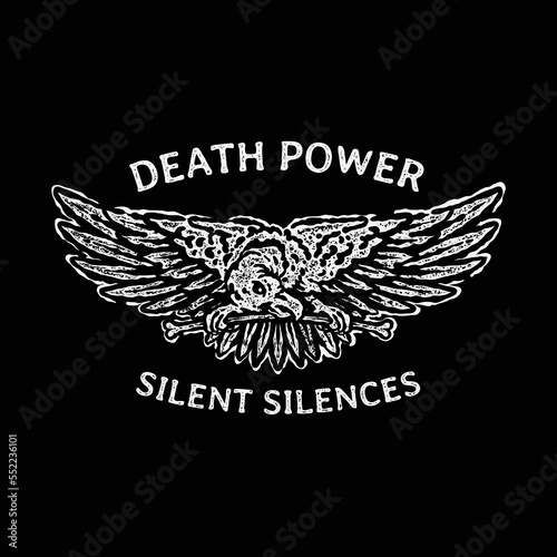 Vulture vintage illustration design