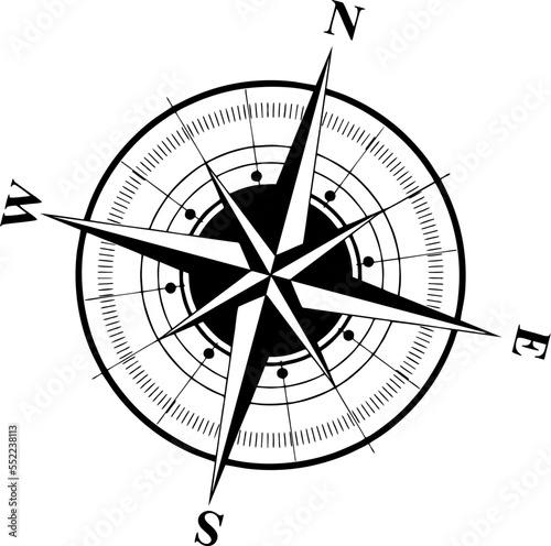 compass design icon illustration vector art