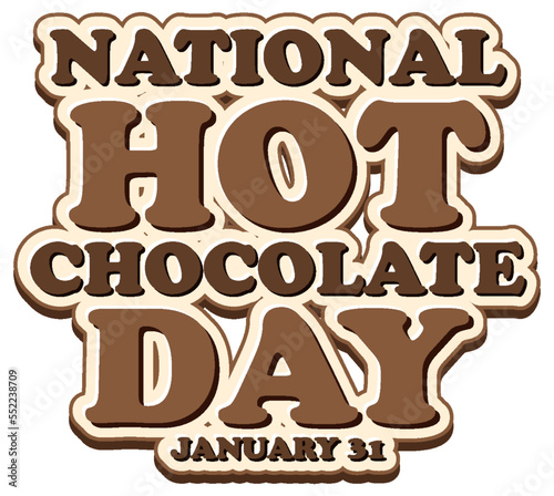 National Hot Chocolate Day Banner Design
