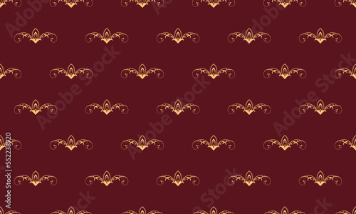 Damask Fleur de Lis wallpaper vector seamless pattern wallpaper Fleur de Lis pattern Scandinavian Digital texture Design for print printable fabric saree border.