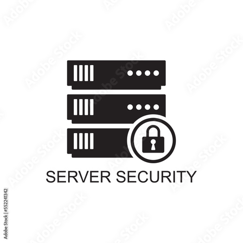 server security icon , technology icon