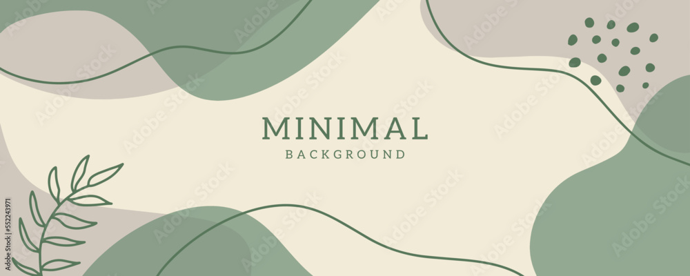 Minimal abstract background vector illustration with organic shape pastel color for banner, poster, wall art, cover, 