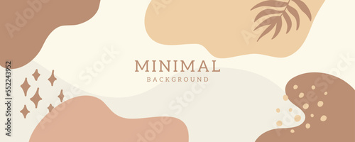 Minimal abstract background vector illustration with organic shape pastel color for banner, poster, wall art, cover, 