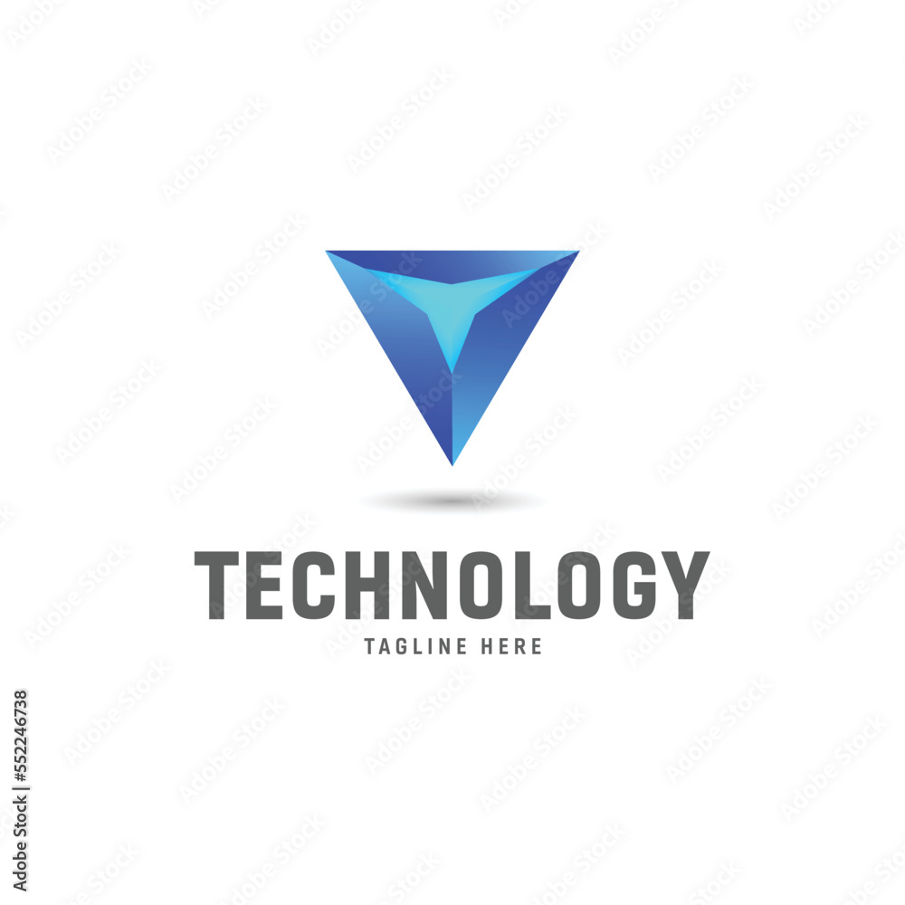 Technology Data Box logo template