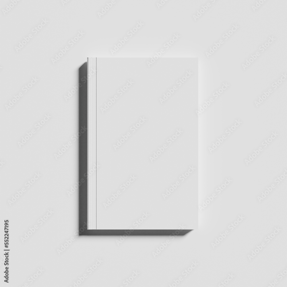 Book mockup template fully white Book mockup template fully white