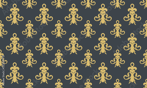 Damask Fleur de Lis patterns vector seamless background wallpaper Fleur de Lis pattern Scandinavian batik Digital texture Design for print printable fabric saree border.