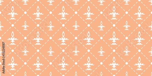 Damask Fleur de Lis pattern meaning vector seamless background wallpaper Fleur de Lis pattern African Digital texture Design for print printable fabric saree border.