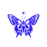 butterfly illustration vector with concept