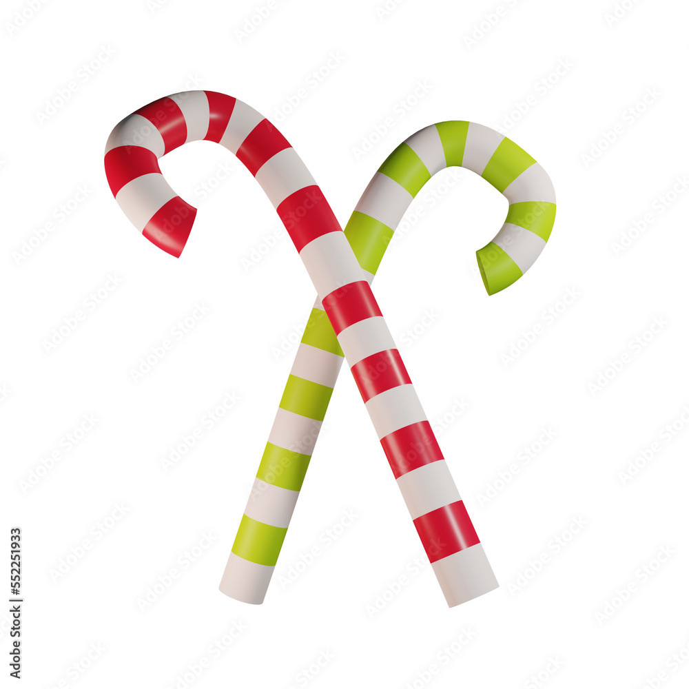 3d Lolipop Christmas icon 3d Lolipop Christmas icon