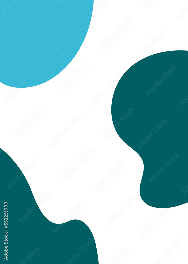 Blue Green Abstract Shape Background Blue Green Abstract Shape Background