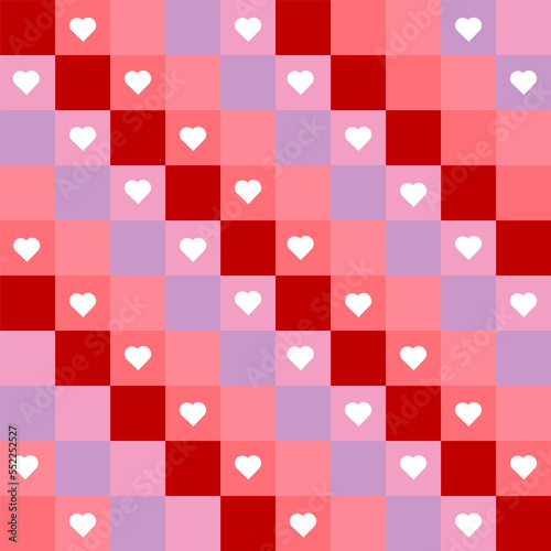 Valentine hearts pattern, Decorative wallpaper. 