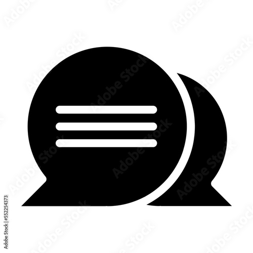 talk glyph icon