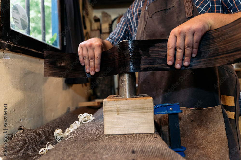 Luthier Using Special Tools