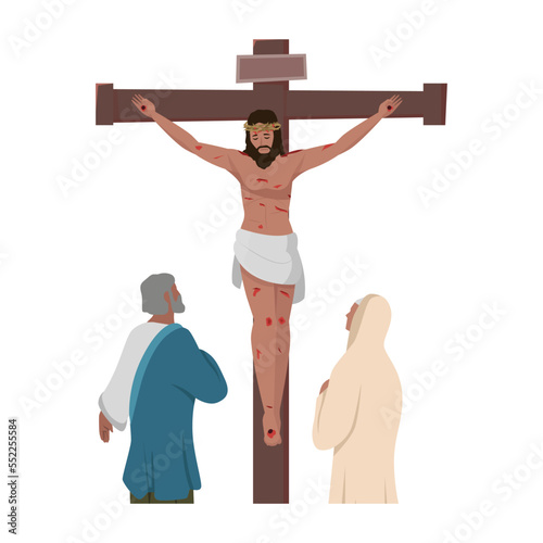 Fotografiet Crucifixion of Christ, Bible concept