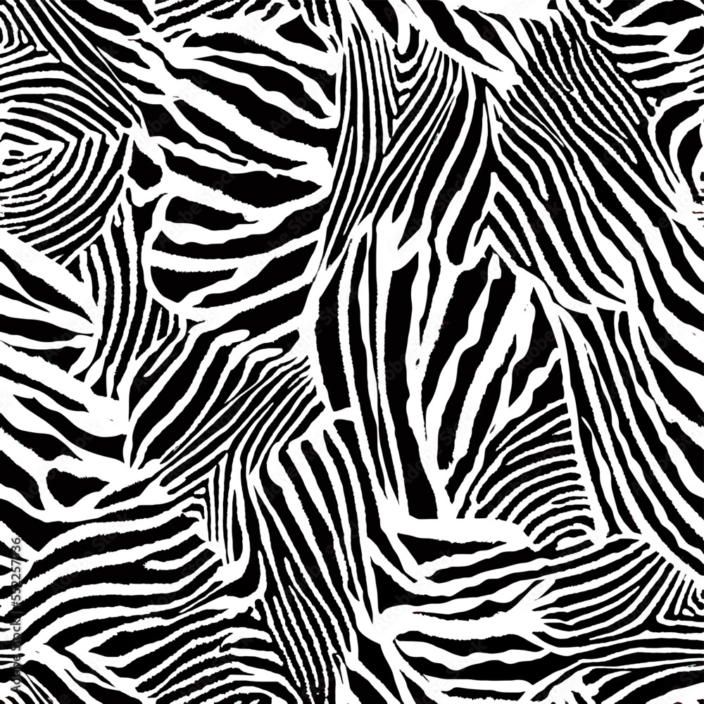 zebra skin pattern - obrazy, fototapety, plakaty 