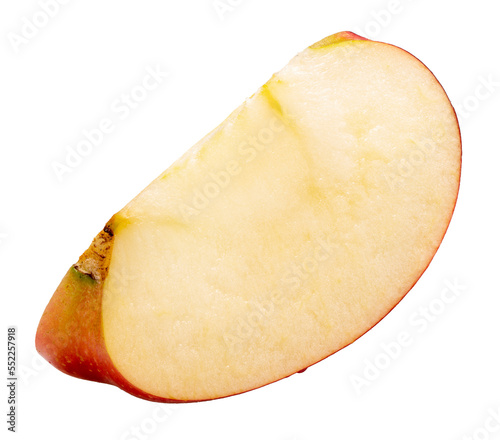 Red Apple  on white background, Fresh Red Oirase apple apple on white background PNG File.
