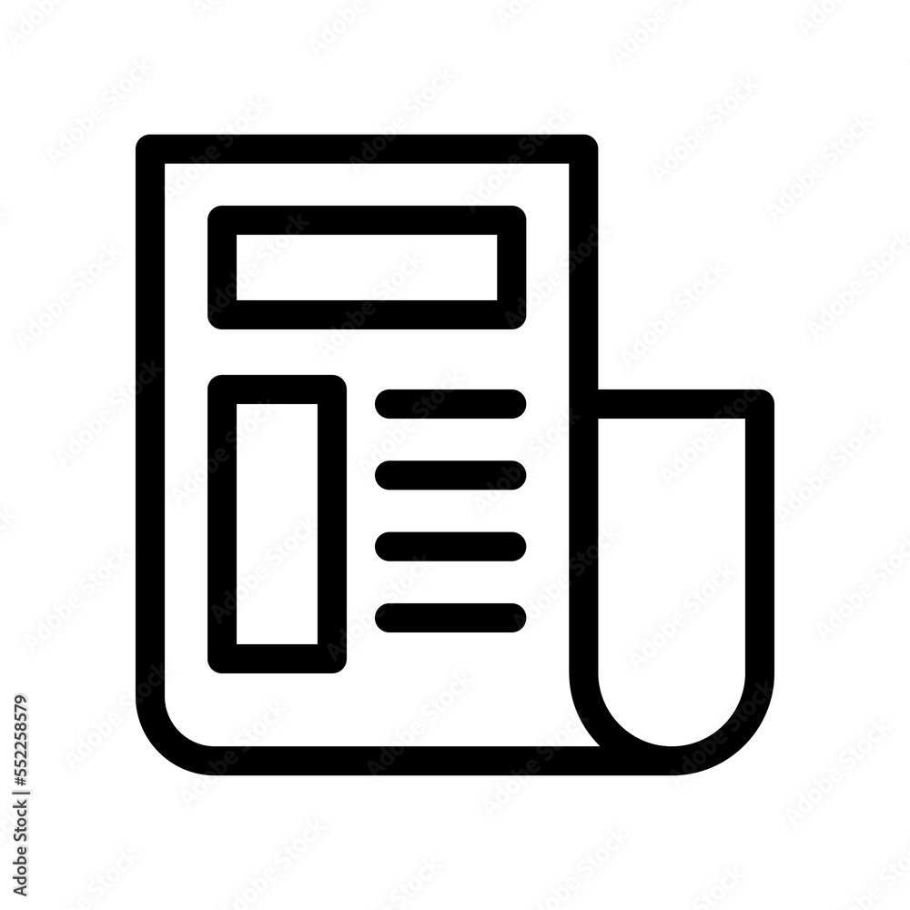 newspaper line icon illustration vector graphic newspaper line icon illustration vector graphic