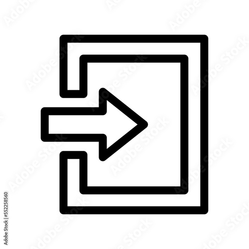 login line icon illustration vector graphic Free Download login line icon illustration vector graphic - GFXLoad