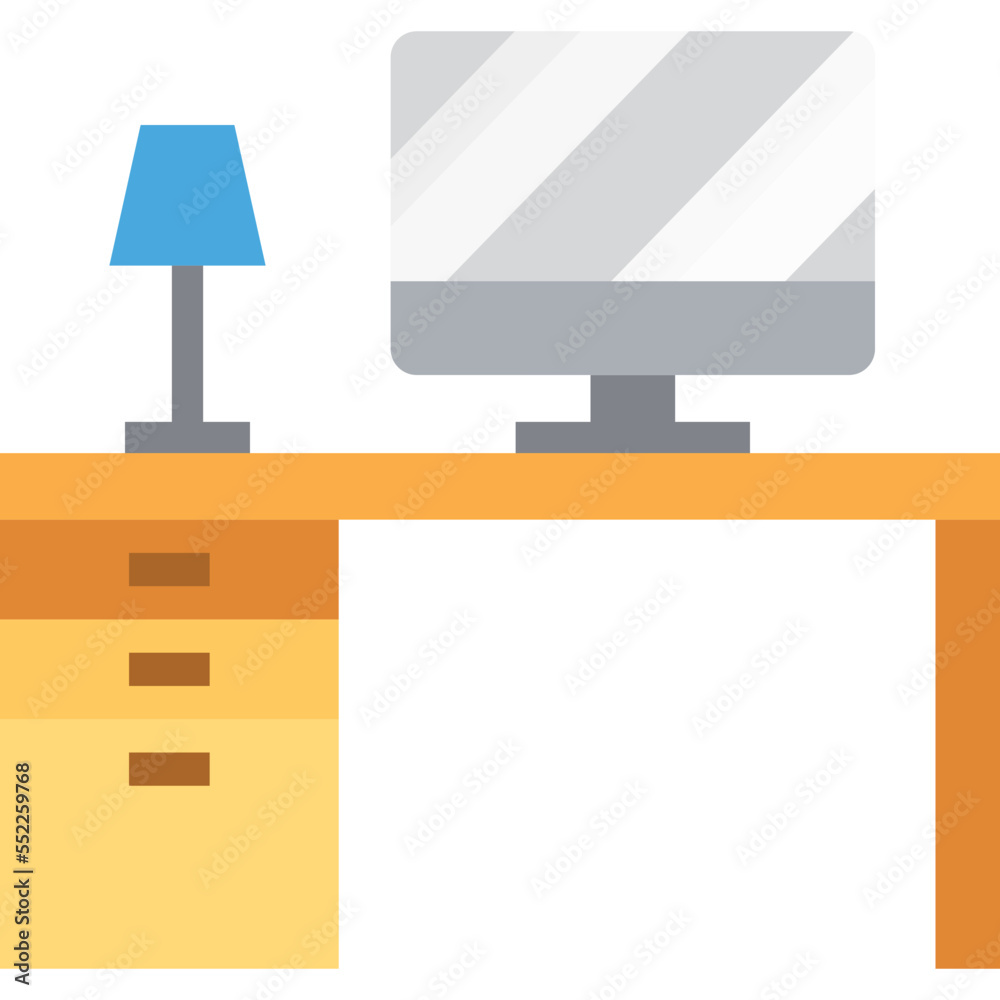 computer desk icon computer desk icon