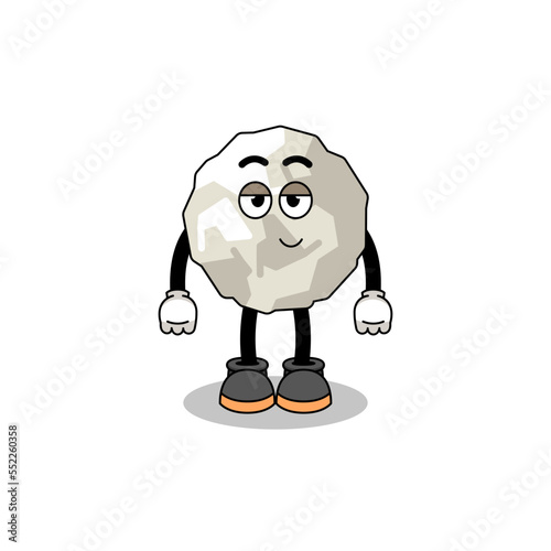 crumpled paper cartoon couple with shy pose