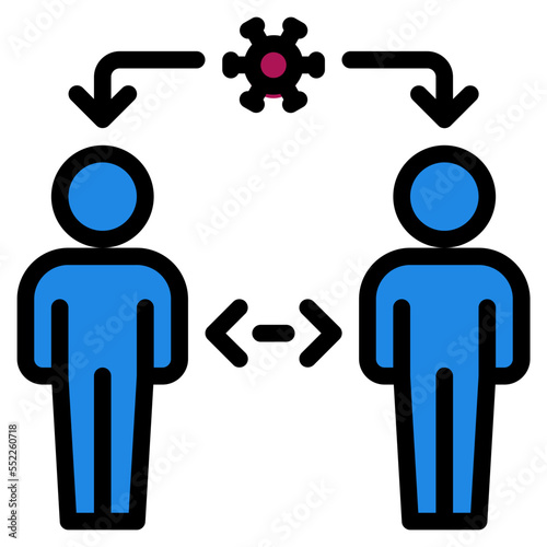 distance filled outline icon