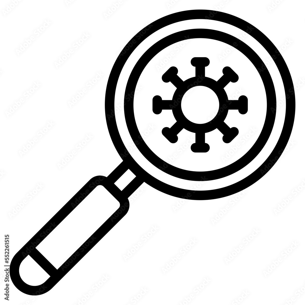 Obraz premium magnifying glass outline icon