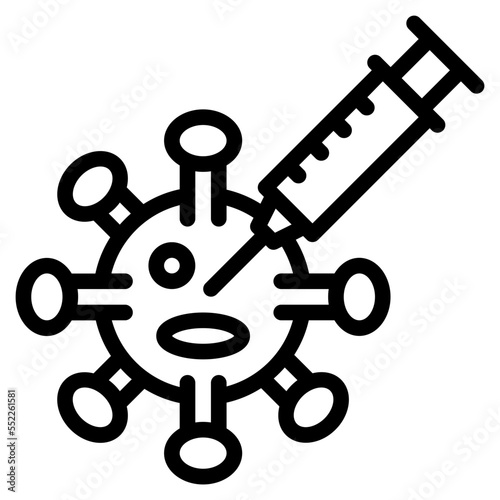 vaccine outline icon