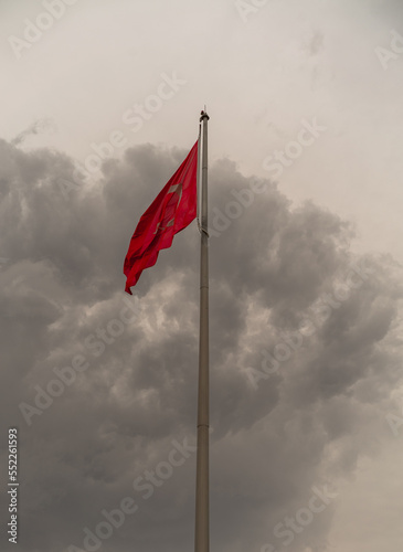 Turkish flag, Waving Turkish flag