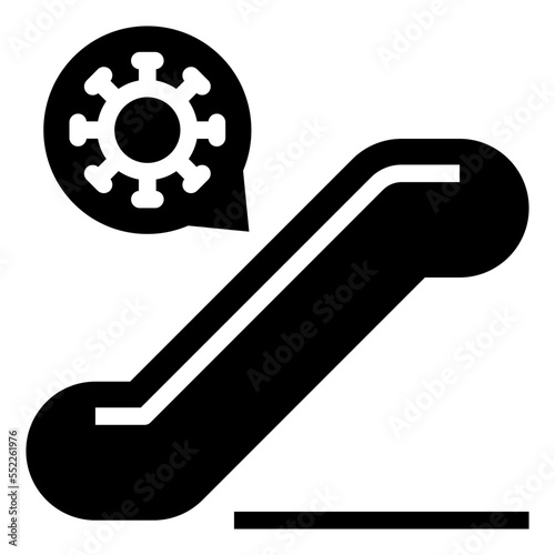 escalator glyph icon