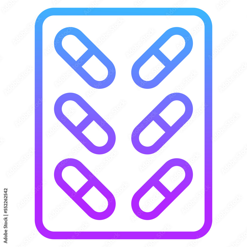 pills gradient line icon pills gradient line icon