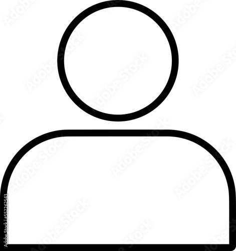 User Icon Black Outline Png 