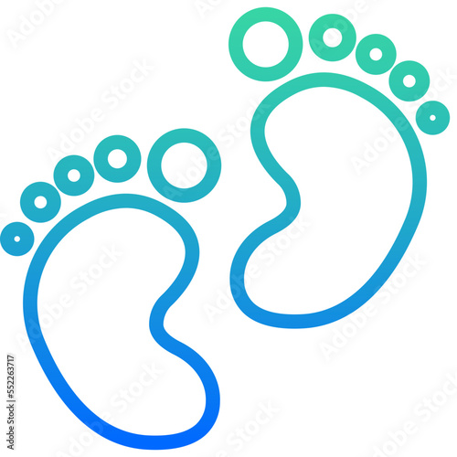 baby footprint icon