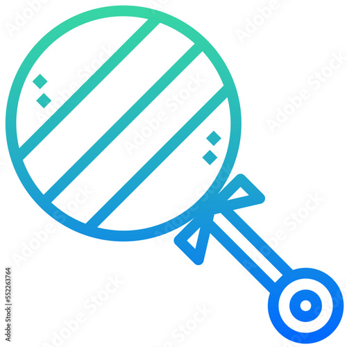 Baby rattle icon