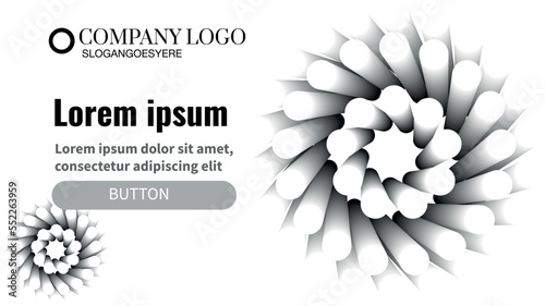 abstract background. template for presentations and landing pages. black and white performance. clean design.